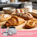 Biscuit Cutter Set, Stainless Steel Flour Sifter, Pastry Cutter, Pastry Scraper - Image 7