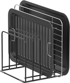 KORRTFID Kitchen Cabinet Organizer, Steel Cookware Holder, Divided Holder by KORRTFID