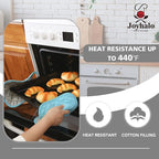 Joyhalo 4 Pack Pot Holders for Kitchen, Cotton Oven Holder - Image 4