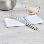 Restaurantware 12.5 in Stainless Steel Ball Whisk - Image 7