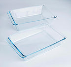 Set of 2 pcs Tempered Glass Baking Dish Set, Deep and Classic Borosilicate - Image 5