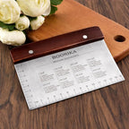 BOORIKA Dough Scraper & Bench Scraper Kitchen – Stainless Steel Sourdough Tools - Image 6