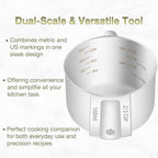 2PCS 2/3Cup Single Measuring Cup, Etched Inner Scale Stainless Steel Measure - Image 4