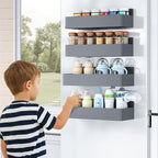 Mystozer Magnetic Spice Rack for Refrigerator, Kitchen Organizer and Storage - Image 7