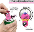 Soda Can Tab Opener Mini Soda Can Cover Easy Tab Opener and Drink Protector - Image 2
