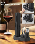 CIRCLE JOY Electric Wine Bottle Opener Set Rechargeable Wine Corkscrew Cordless - Image 3
