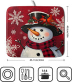 Christmas Snowman Dish Drying Mat - Image 2