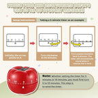 Amylove 4 Pieces Cute Kitchen Timer, Animal Mechanical Manual, Strawberry - Image 6