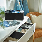 Criusia 6 Pack Clothes Drawer Organizer Dividers, Fabric Foldable Closet - Image 7