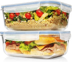 Razab 4 PC 1860ml / 63 Oz / 8 Cups Large Glass Food Storage Containers - Image 7