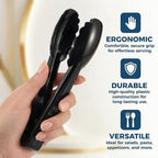 24 Pack Plastic Tongs for Serving, 9 Inch Disposable & Reusable Food Tongs - Image 4