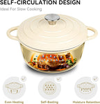 Miereirl 4.5 Quart Enameled Dutch Oven Pot - Image 2