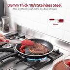 600ºF Heat Resistant Kitchen Tongs: U-Taste 9+12 inch Silicone Cooking Tong Set - Image 5