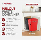Rev-A-Shelf RV-18KD-1618C-S Double Pullout Trash Can - Image 2
