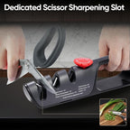 USELUCK Knife Sharpener, 6 Adjustable Sharpening Angles, Diamond-Coated Ceramic - Image 5