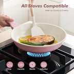 SENSARTE Nonstick Ceramic Frying Pan 9.5-Inch, Healthy Non Toxic Skillet - Image 4