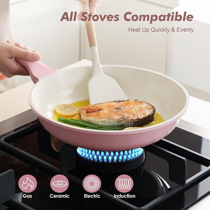 SENSARTE Nonstick Ceramic Frying Pan 11-Inch, Healthy Non Toxic Skillet - Image 3