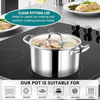P&P CHEF 6 Quarts Cooking Stock Pot - Image 5