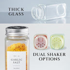 FINESSY Glass Spice Jars with Labels with Metal Lids and Shakers 24 Pack Set - Image 5