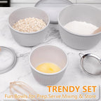 BoxedHome Nesting Plastic Mixing Bowls, BPA-Free Plastic, Microwave and - Image 6