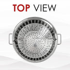 CONCORD Stainless Steel Stock Pot w/Steamer Basket. Cookware great - Image 2