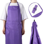 Purple Apron for Women with Pockets | Lightweight and Adjustable Womens Apron - Image 3