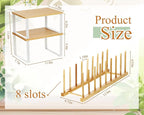 Marsui 4 Pcs Kitchen Organizer Accessories Set Cabinet Organizer Shelf and - Image 2