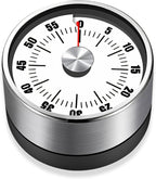 Premium Mechanical Kitchen Timer, No Battery Required, Magnetic Base, Twist - Image 2