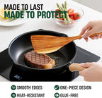 Bkiok Wooden Spoons for Cooking, Natural Teak Wood Kitchen Utensils Set for - Image 3