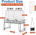 1 Gallon Glass Drink Dispensers - Image 6