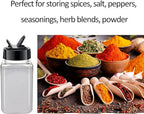 12 Pack 4oz Clear Plastic Spice Jars - Image 4
