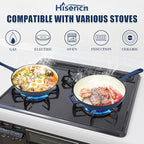 Hisencn Enameled Cast Iron Skillet Set - Image 4