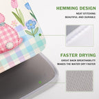 Easter Bunny Dish Drying Mat for Kitchen Counter 16 x 18 Inch Rabbit Eggs Dish - Image 4