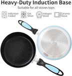 Nonstick Saucepan Set with Lid, Non Stick 1Qt & 2Qt Sauce Pan Set with Glass - Image 3