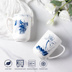 AmorArc Porcelain Tea Mug with Infuser and Lids, 18 Oz Large Cup Strainer with - Image 7