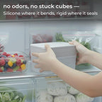 Ice Cube Tray Set with Lid & Bin, 2 Silicone Trays, Easy-Release, Leak-Proof - Image 4
