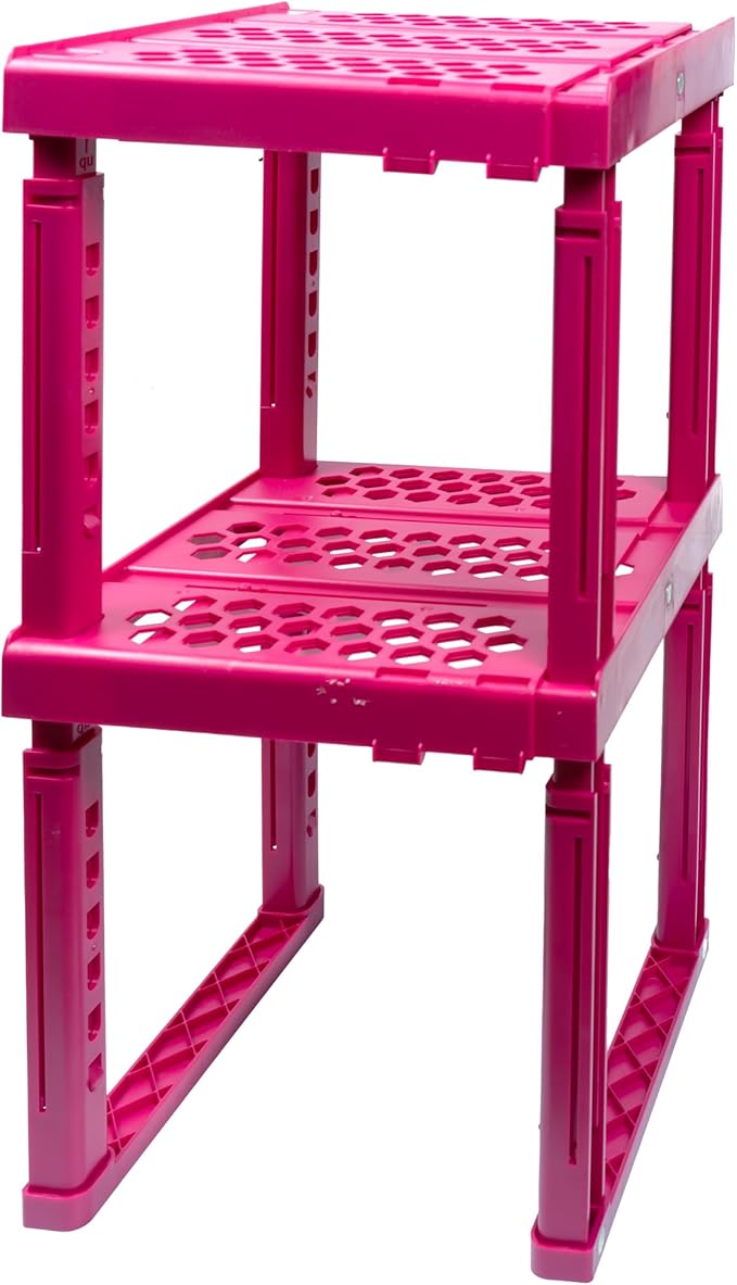 Locker Organizer Shelf， Adjustable Width and Height, Ideal Locker by Piffny