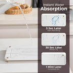 Stone Drying Mat for Kitchen Counter + Sink Caddy | 15.7"x11.8" Diatomaceous - Image 3