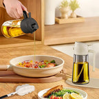 YARRAMATE 4Pcs 16oz/470ml Glass Olive Oil Sprayer Set - Image 9