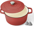 Ciwete Enameled Cast Iron Dutch Oven – 4.4 Quart Pot by Ciwete