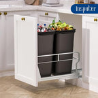 Insputer Dual Pull Out Trash Can Under Cabinet - Image 9