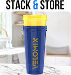 VELOMIX -2 Pack- 28 oz Protein Shaker Bottles - Image 6