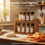 TIESOME 6 Pcs Plastic Spice Jars - Image 4