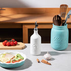 Sweejar 16 Oz Ceramic Olive Oil Dispenser Bottle, Oil Dispenser - Image 2