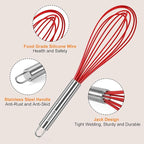 NileHome Whisk Commercial Stainless Steel wisk & Silicone Non-Stick Coated - Image 3