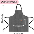 2Pack Adjustable Kitchen Apron for Women Men - Image 2