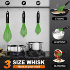 Walfos Silicone Whisk, Rubber Whisks - Image 2