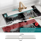 Eormoe Faucet Mat for Kitchen Sink – Diatomite Stone Drying Mat & Sink - Image 2