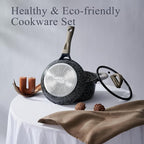 Ceramic Cookware Set 22 Piece Nonstick Pots and Pans Set Non Stick Kitchen - Image 8