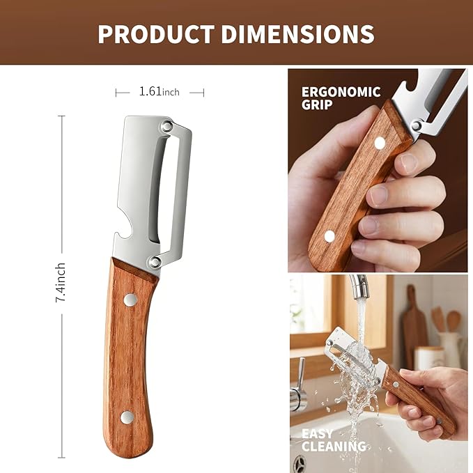 2 Pack 2 in 1 Multi-Functional Vegetable Peeler - Image 5